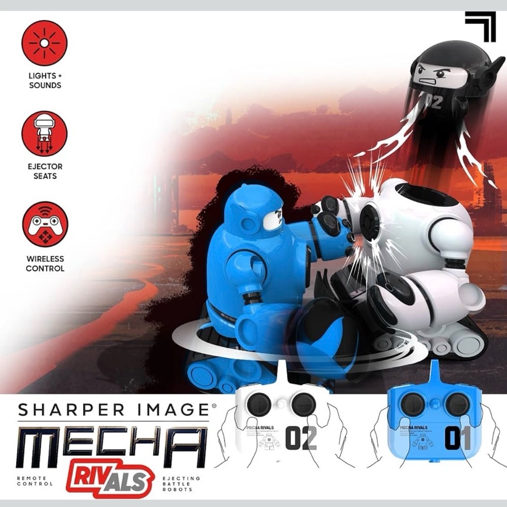 Sharper Image Mecha Rivals Remote Control Robot Duo - Picture 4 of 4